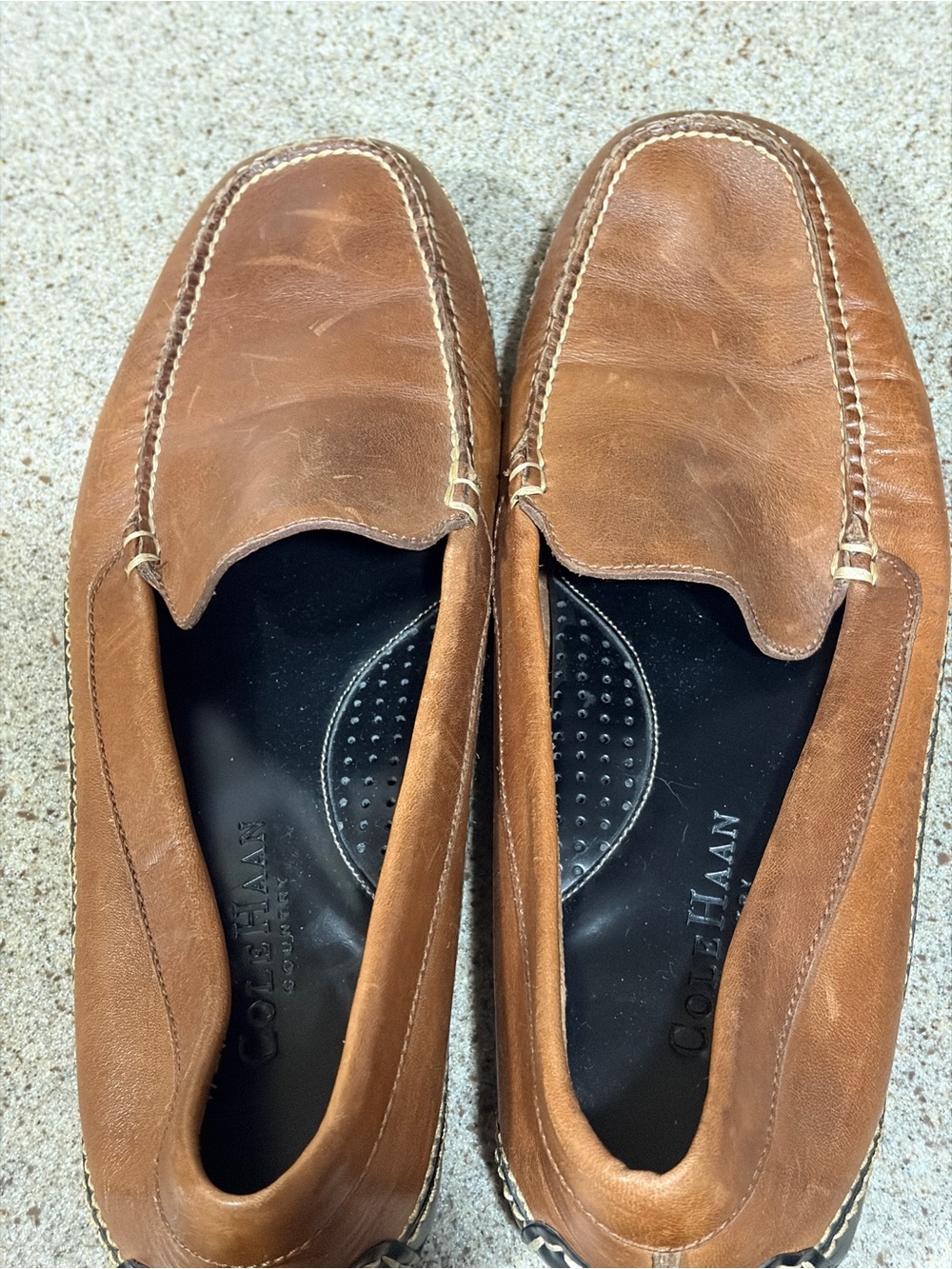 Cole Haan Women's Tan Leather Driving Shoe Moccasin Loafers